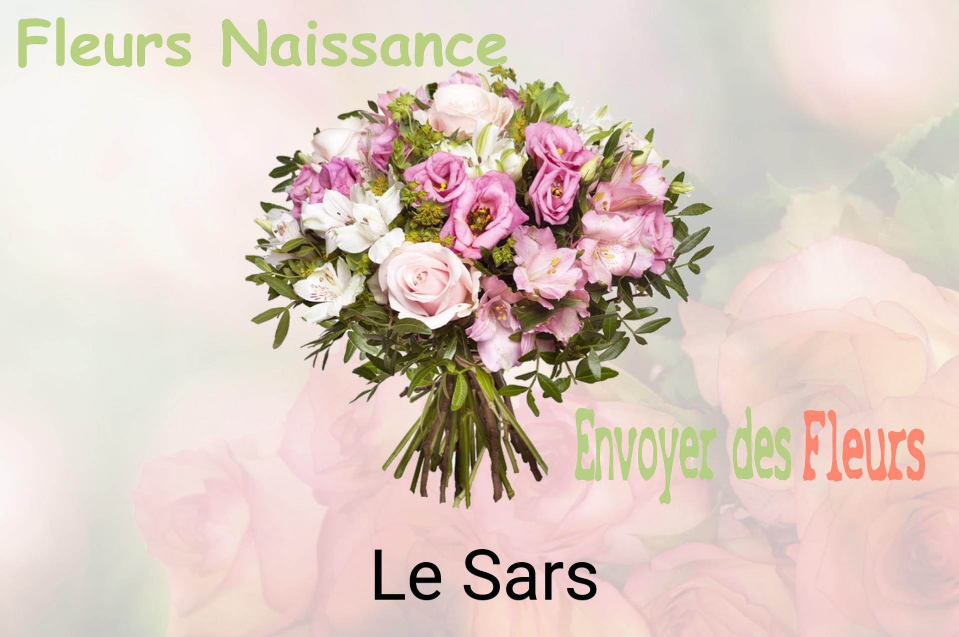 Bouquet de fleurs de naissance livré à Le Sars